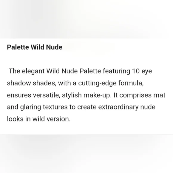 NIB EVA GARDEN Wild Nude Eye Shadow Palette 🎨 10 shadows - Picture 2 of 7